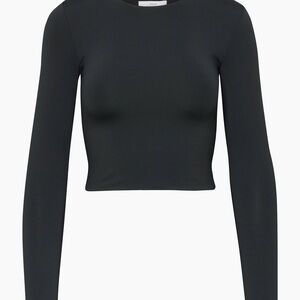 Aritzia Contour Women's Black Long Sleeve Top